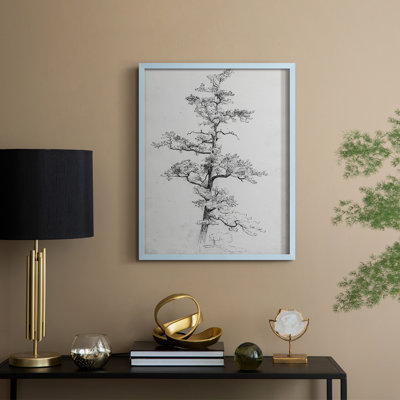Impression florale vintage encadrée CECXV - bois massif