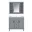 Meuble-lavabo 36 po avec lavabo en céramique et armoire à pharmacie-2060349131