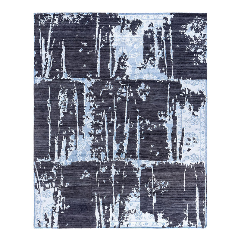 Overdyed One-of-a-Kind Rectangle 8'2" X 10'1" Hand Knotted Area Rug
