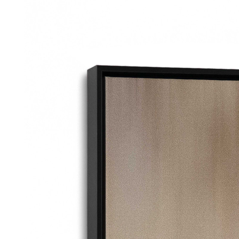 Impression sur toile Cosmic Latte II, Cadre flottant noir satiné, H 36,75 po x l 24,75 po x P 1,75 po