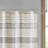 Cotton Stripe Printed Shower Curtain With Tassel