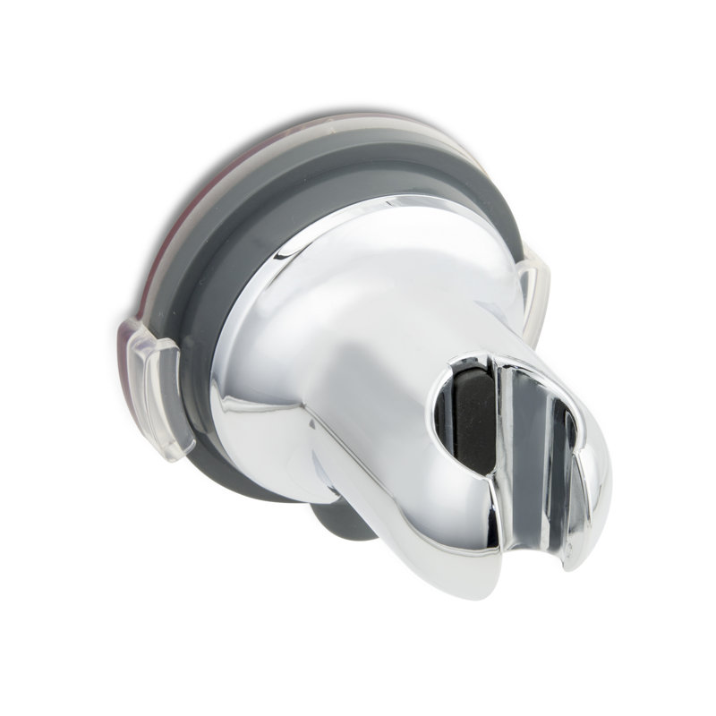 Support de pomme de douche à fixation murale en plastique, chrome poli