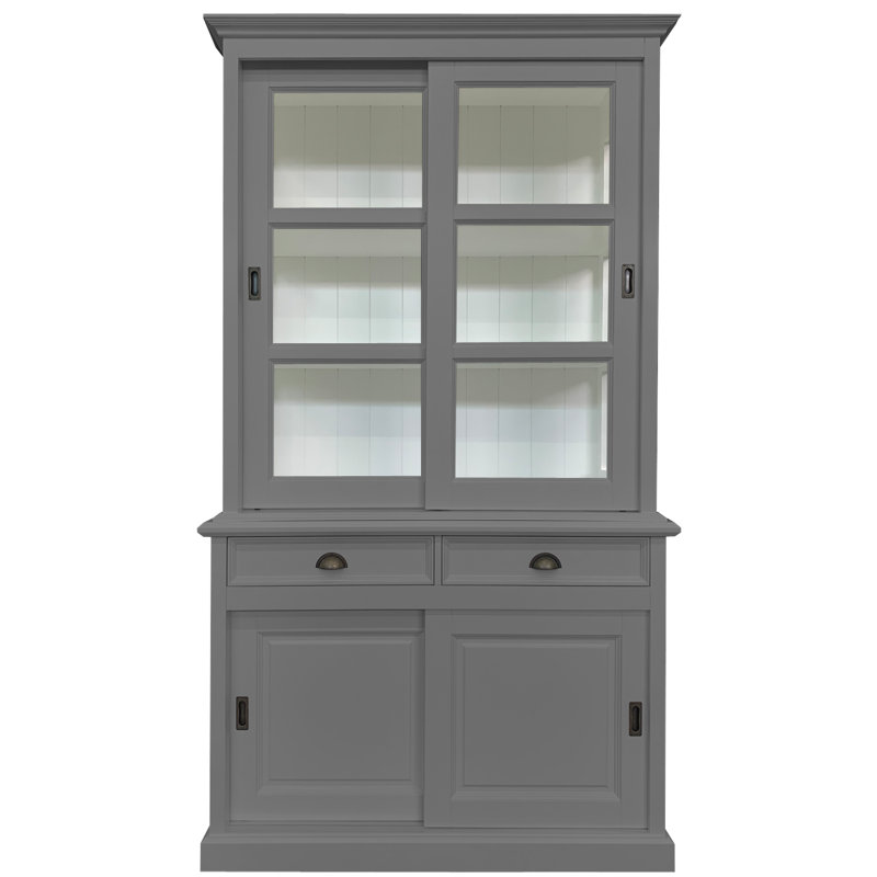Benjamin-James Display Cabinet, Mouse Grey