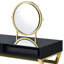 Bureau de meuble-lavabo avec miroir et plateau à bijoux Coleen