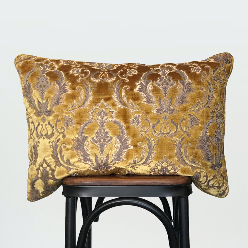 Lumbar Pillow Cover & Insert, Gold