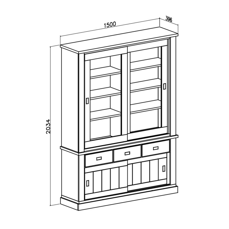 Cauldwell Display Cabinet
