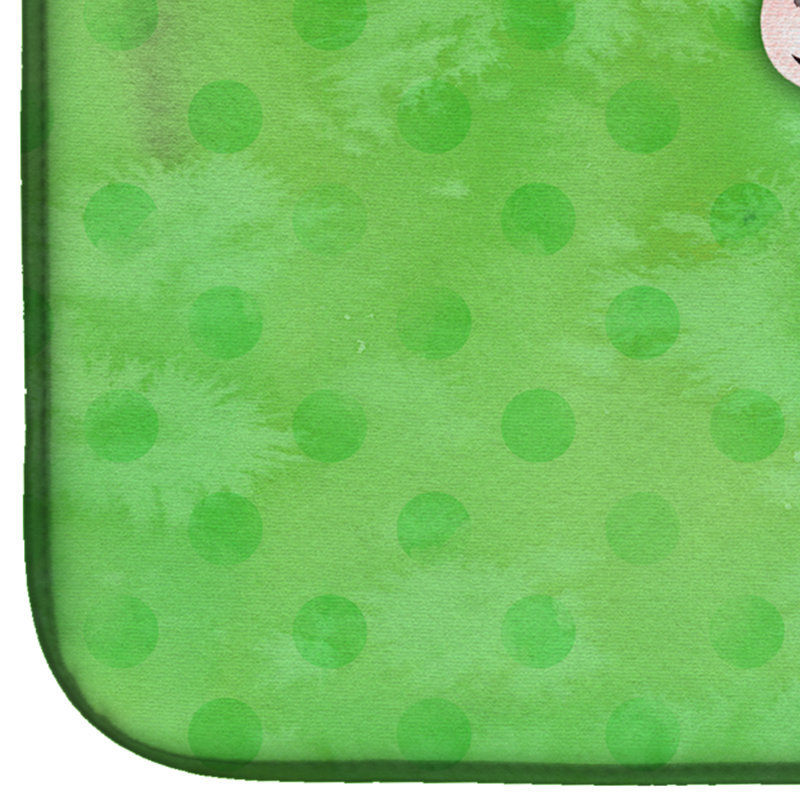 Tapis de séchage en aquarelle polkadot zèbre