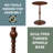 Daneysha Spindle End Table-225332606