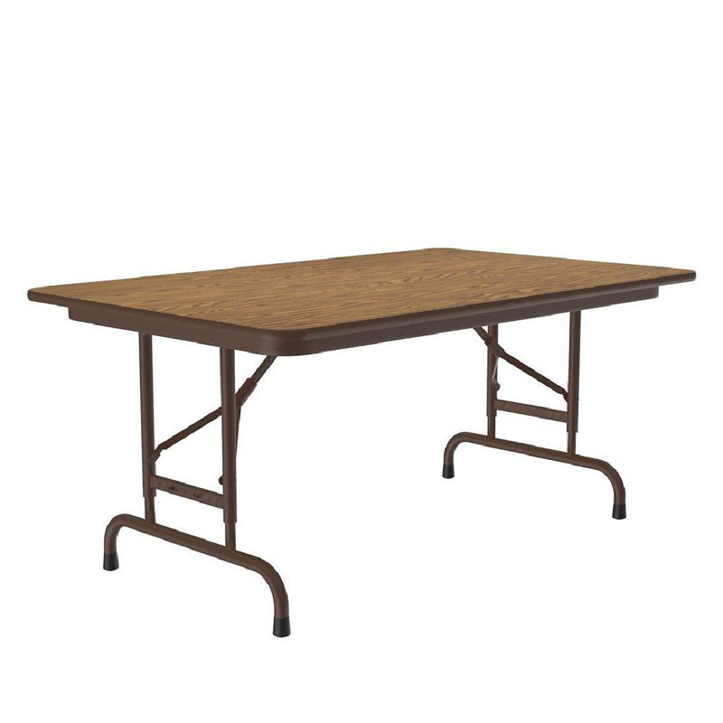 Table pliante réglable 48 po, Noyer, H 32 po x L 96 po x P 30 po