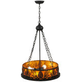 Rustic Lodge 4 - Light Glass Chandelier
