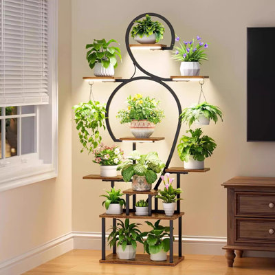 Support pour plante d'intérieur avec lumière de croissance