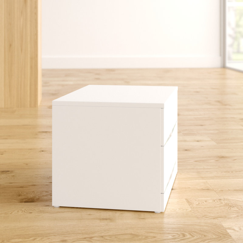 Merlemont 60cm W Manufactured Wood Bedside Table