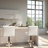 Vittoria 360 swivel adjustable stool in white top grain leather.-23189002