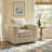 Monteith Slipcovered Swivel Rocker Chair-180685976