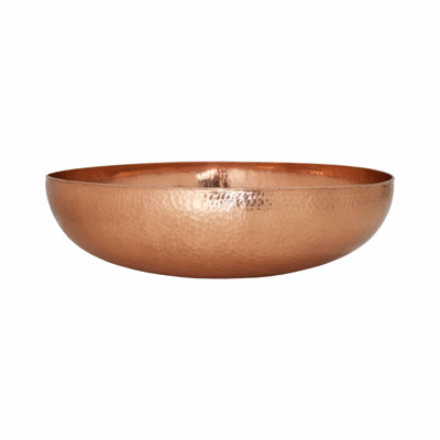 Maestro Copper Circular Vessel Bathroom Sink