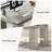 86.61 Inches Long Computer Desk, Double Wood Office Desk-1732249064