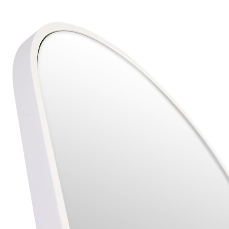 Kira Metal Mirror, White, 83" x 48"