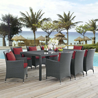 Ensemble repas d'extérieur 9 pièces Modway