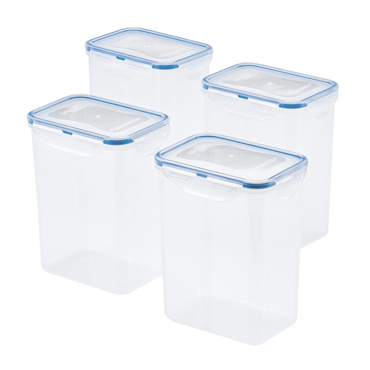 Large Glass Food Storage/Baking Containers Set with Locking Lids, 80 Oz &  36 Oz