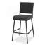 Ensemble de 2 tabourets de bar 29 po en rotin PE sans accoudoirs, gris-85612151