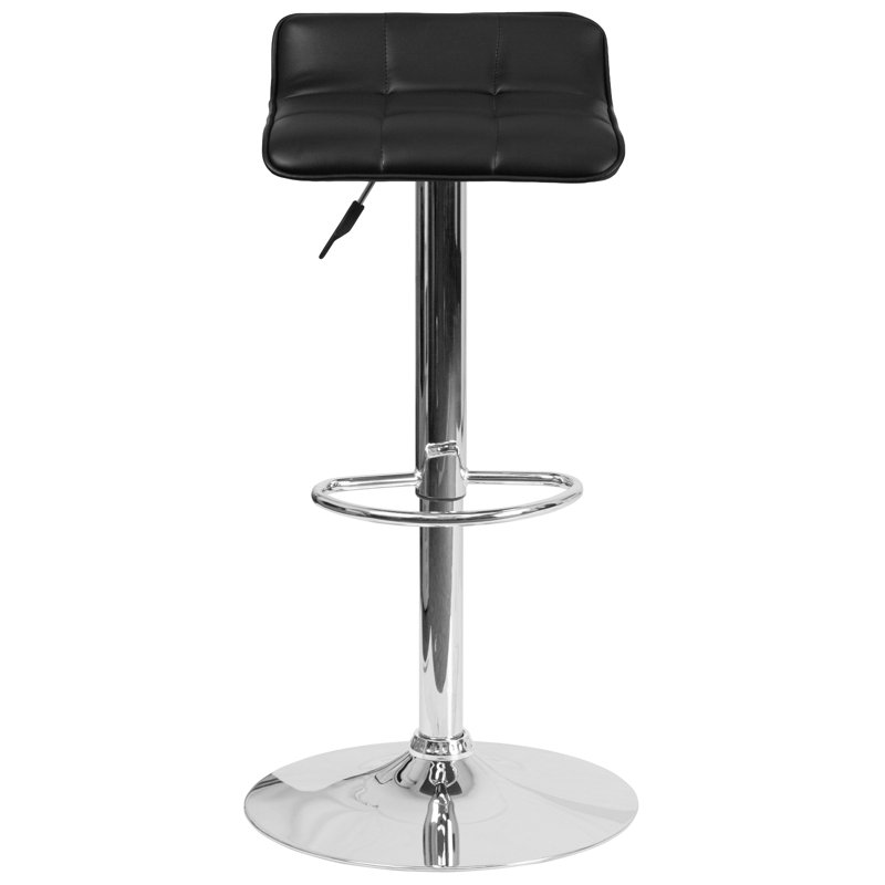 Tabouret de bar pivotant à hauteur réglable Noriega, Noir