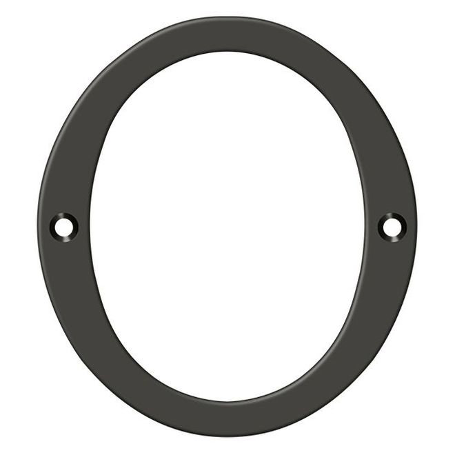 Chiffres de 4 po Deltana, Bronze huilé, 0