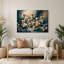 «Dogs Lowchen», art mural en métal bleu-754797759