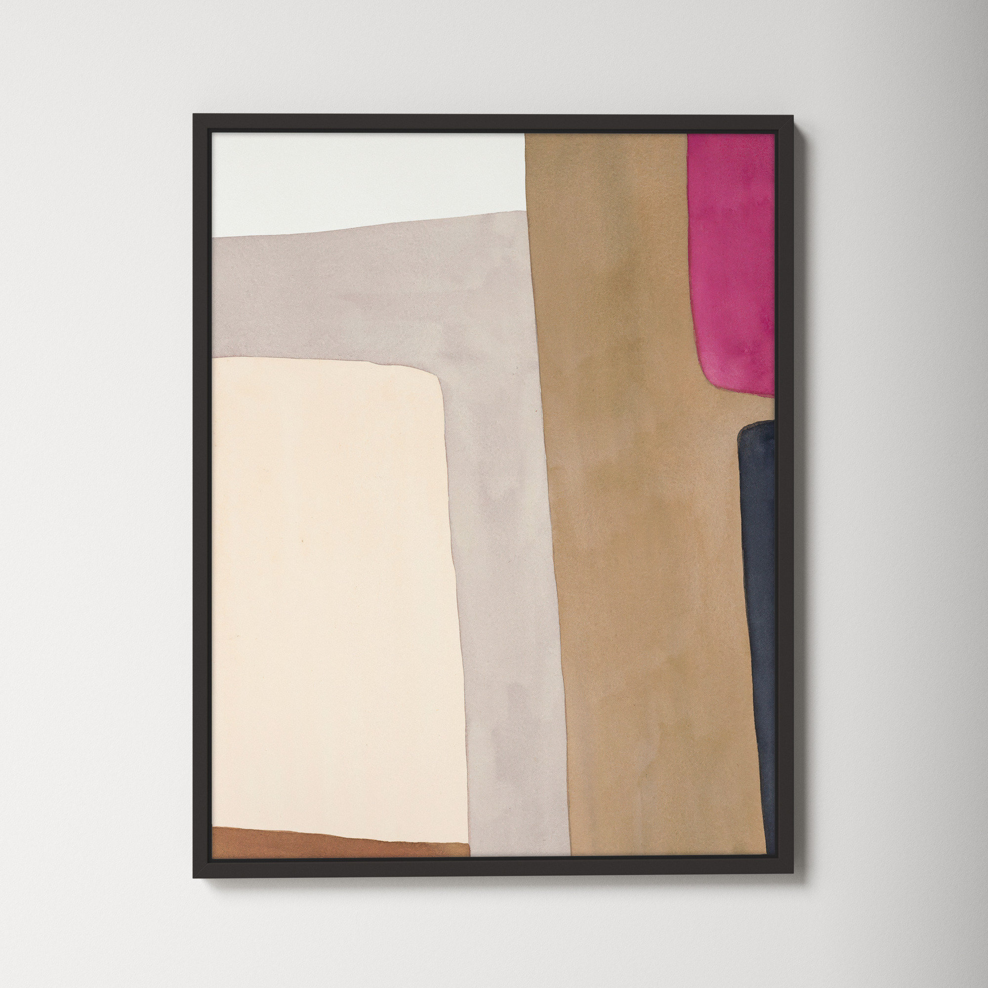A Highlight Of Fuchsia by Julia Balfour, Black Framed Canvas, 38" H x 30" W x 1.4" D