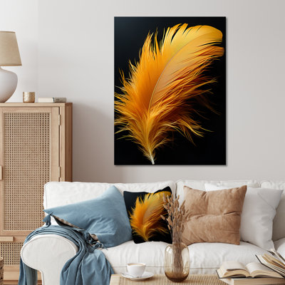 " Orange Feather Elegance "