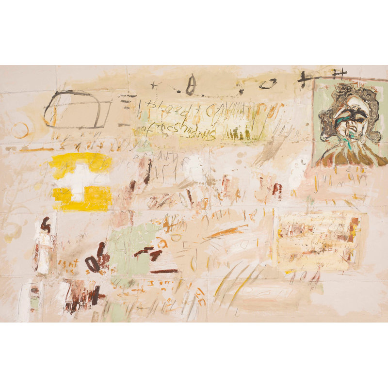 Carte postale - peinture sur toile tendue, H 36 po x l 48 po