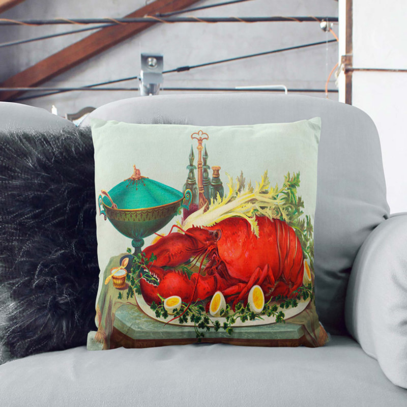 Square Cushion, 40cm H x 40cm W x 15cm D