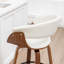 Tabourets pivotants Mid-Century rembourrés en similicuir Devlin-347477721-347477722