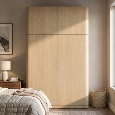 100.7'' H Wood Grain Armoire
