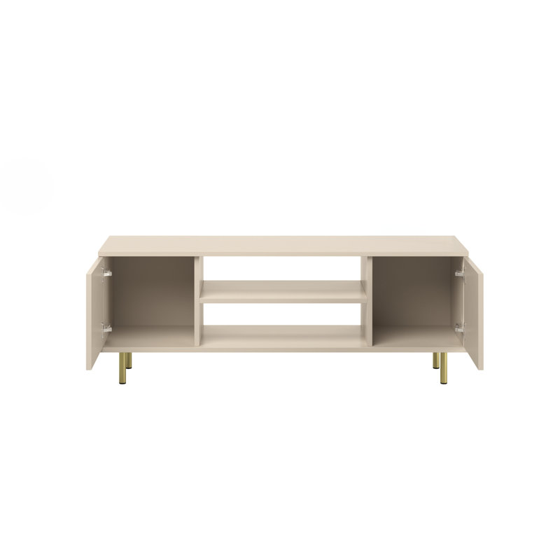 RTV Focus cashmere, 35cm H x 155cm W x 40cm D, Beige/Gold