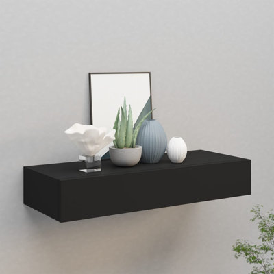Azariana Floating Shelf with Drawer
