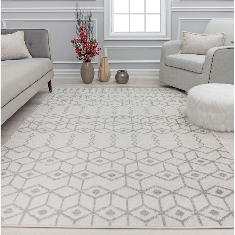 Ildiko Knox Tribal Pearl Drops Area Rug, Rectangle 8'3" x 10'