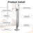 WOWOW Brass Freestanding Floor‑Mount Bathtub Faucet with Hand Shower-91458027