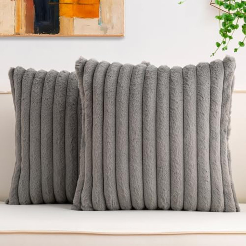 Striped Corduroy Pillow Cover