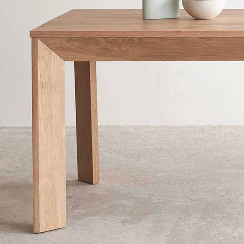 Oak Solid Wood Dining Table, 31.49" W x 62.99" L