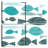 Brampt Abstract Fish School-109032447