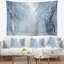 Tapisserie avec accessoires suspendus en polyester blanc routier et winter trees-28500919