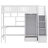 Imantas Kids Twin Loft Bed with Drawers-2144086729