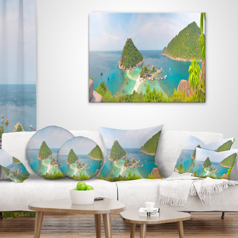 Coussin décoratif paysage paysage d'îles tropicales - Sea & Shore