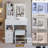 29.2" Left Drawer Desktop Vanity Table With Cushioned Stool, Touch - Operated Tri Color Brightness Adjustable Led Mirror, Suitable For Compact Areas Large Sliding, Ideal Spaces