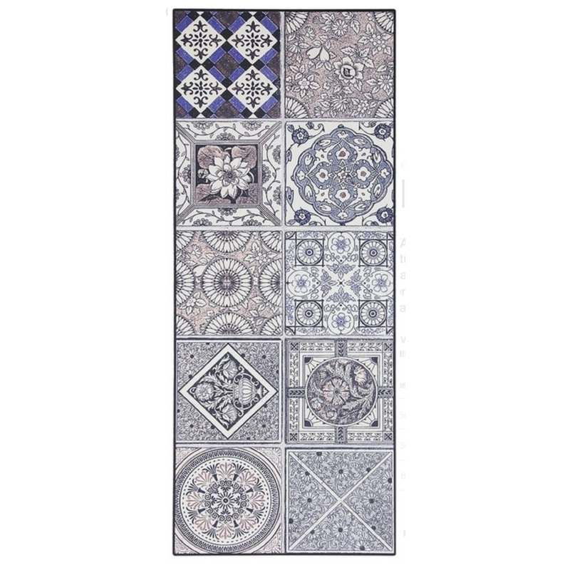 Egremont Runner Patchwork Area Rug, Runner 66 x 240cm