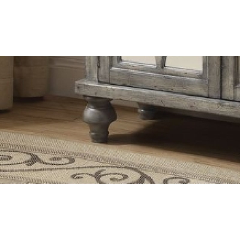 Velika Weathered Gray Finish Console Table