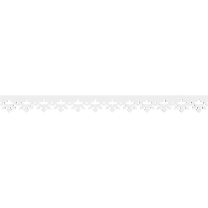 Garniture de course en PVC de qualité architecturale Norvège, H 4 po x L 48 po x P 0,63 po