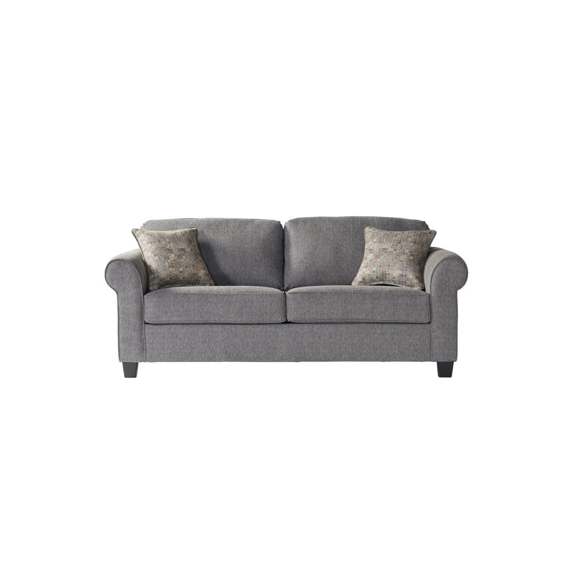 Alvenia Upholstered 85'' Sleeper Sofa, Gray