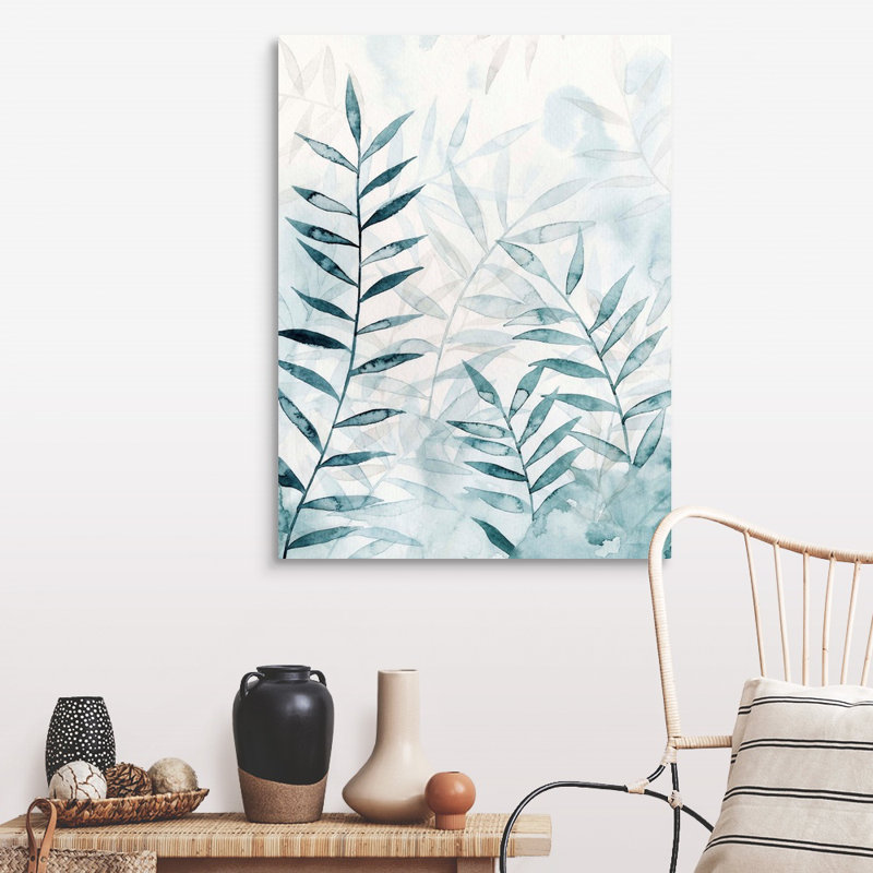 «Bamboo Whisper I», art mural sur toile, Toile tendue, H 40 po x l 30 po x P 1,25 po