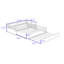 Twin-to-King Wood Daybed with Pull-Out Twin Trundle and Strong Frame-1863472818